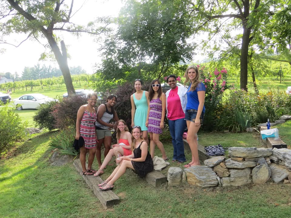 Ladies enjoying a girls day out at the balloon launch