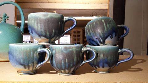 IT'S SATURDAY! And we have French Provincial Beef Mushroom soup, the music of Rick & Bill, and Kary Haun's pottery. Kary tells me that these pretty cups are coming with her to North Mountain Winery this afternoon! Soup served noon-4 p.m., music and pottery display, 2-5 p.m. Info: 540-436-9463.