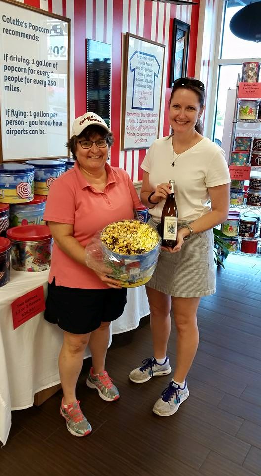 There's definitely some pairings that can be made with North Mountain Vineyards wine and Colette's Popcorn.