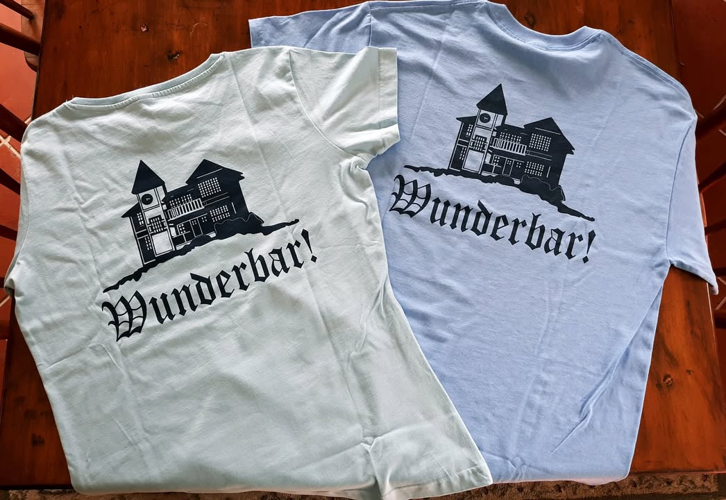 Look what we have!!! Making a return to the tasting room, our ever-popular "Wunderbar!" t-shirts are here🤩💙