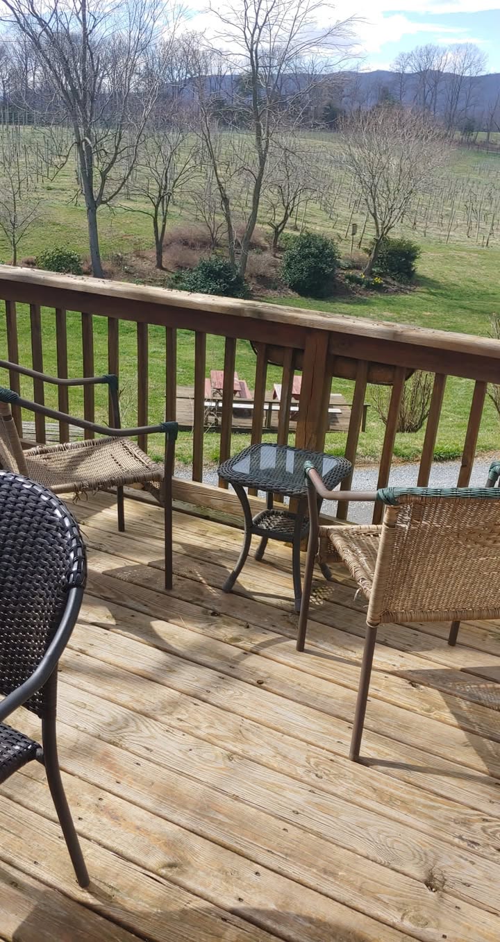 It is a beautiful day to sit outside and enjoy some wine!
