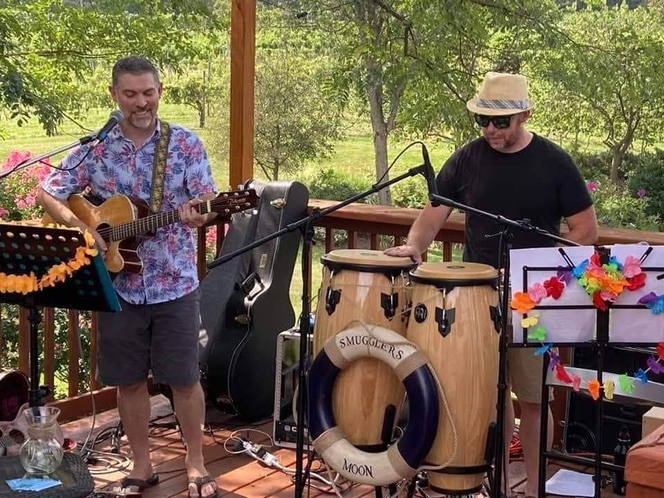 Come visit today, Saturday, 2-5 for some wonderful island style music by Smuggler's Moon! Pulled pork/pulled chicken baked beans and Coleslaw available for sale!