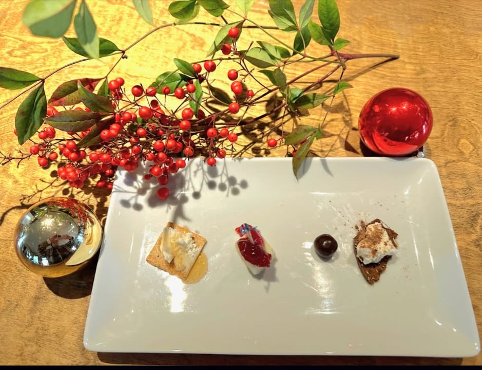 Our popular seated wine and food pairing will be available for only this Saturday, December 9. Featuring 4 wines paired with small curated food bites plus one bonus wine from the wine cellar, you will be served by a wine associate and learn more about our terroir and wine making process. Hear about the connection between wine and food and taste how food can influence the wine on your palate. Reservations are encouraged and can be made through Tock on our website or by calling us at (540)436-9463. Only $35 per person. Groups are limited to 6 people.