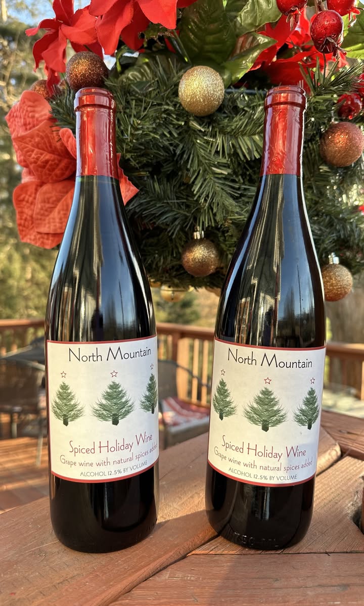What better way to warm up on these chilly December days than with North Mountain’s popular Spiced Holiday Wine? We have it heated and waiting for you so come out and enjoy a glass or bottle. Open Wednesday-Sunday 11-5! #nmwine #shenandoahvalleywinetrail #virginiaisforwinelovers #shenandoahcounty