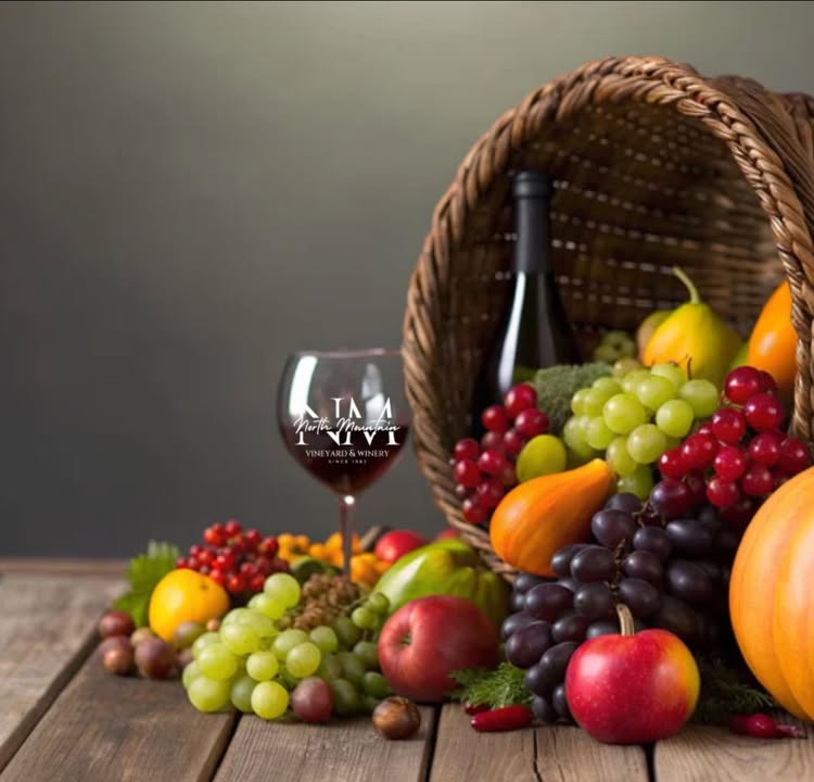 Open Today! 🍷Wednesday, November 26. Swing by and grab some wine for your Thanksgiving table or bring a bottle to your host! They’ll definitely thank you. 🤎🦃 We’re open 11-5 - stop in and pick up your favorites! #NorthMountainVineyardAndWinery #VirginiaWine #ShenandoahValleyWine #WinchesterVA #MaurertownVA #ThanksgivingWine #HolidayHosting #ShopLocalVA #DrinkLocalVA #VirginiaVineyards #WineForTheHolidays #ThanksgivingTable #BringWine #WineryLife #SupportLocalBusinesses