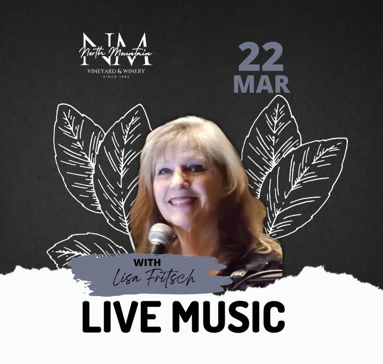 TODAY just got EVEN better at North Mountain Vineyard & Winery 🍷☀️ 🎶 We added live music with Lisa Fritsch (last-minute bonus!) | 2-5 PM 🥟 Our NEW empanadas are BACK after being a HUGE hit today… don’t miss them this time 👀 ❤️ 15% OFF for all Community Heroes Good wine, great food, and now live music too? Sounds like the perfect Sunday. Tag your people & come hang with us on the mountain 🍷✨