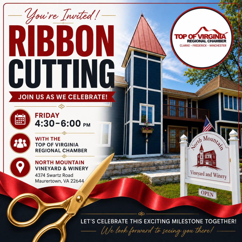 Ribbon Cutting At North Mountain Vineyard & Winery with Top of Virginia Regional Chamber