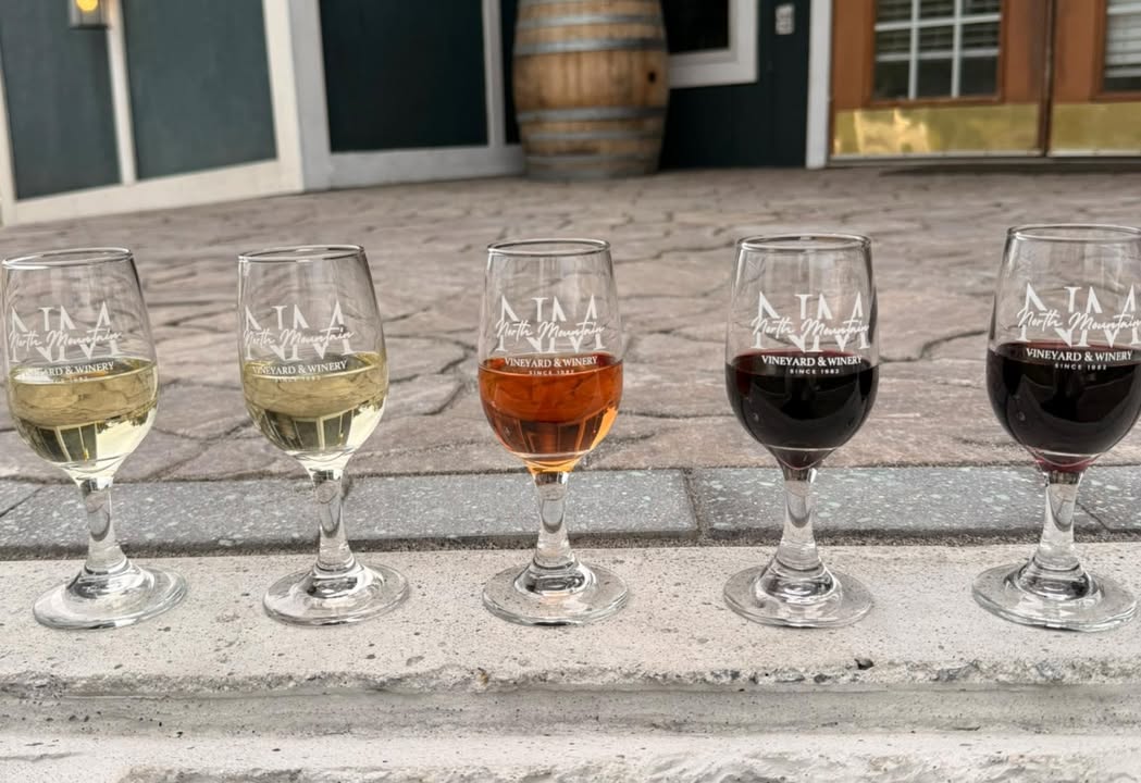 🍷 Thursday Flight Day at North Mountain! 🍷 Looking for your new favorite wine? Today is the perfect day to explore! ✨ 50% OFF ALL WINE FLIGHTS ✨ Sample a variety of our handcrafted wines and discover the one that belongs in your glass (or your cellar!). Whether you love crisp whites, bold reds, sweet wines, or something in between, there’s a flight waiting for you. 🍇 Half-Price Wine Flights 🍷 Try Something New 🌄 Relax with Vineyard Views Grab your friends and come sip your way through North Mountain’s wine selection today! 📍 North Mountain Vineyard & Winery #NorthMountainWinery #WineFlightThursday #HalfPriceFlights #VirginiaWine #SipLocal #FindYourFavoriteWine 🍷🍇✨