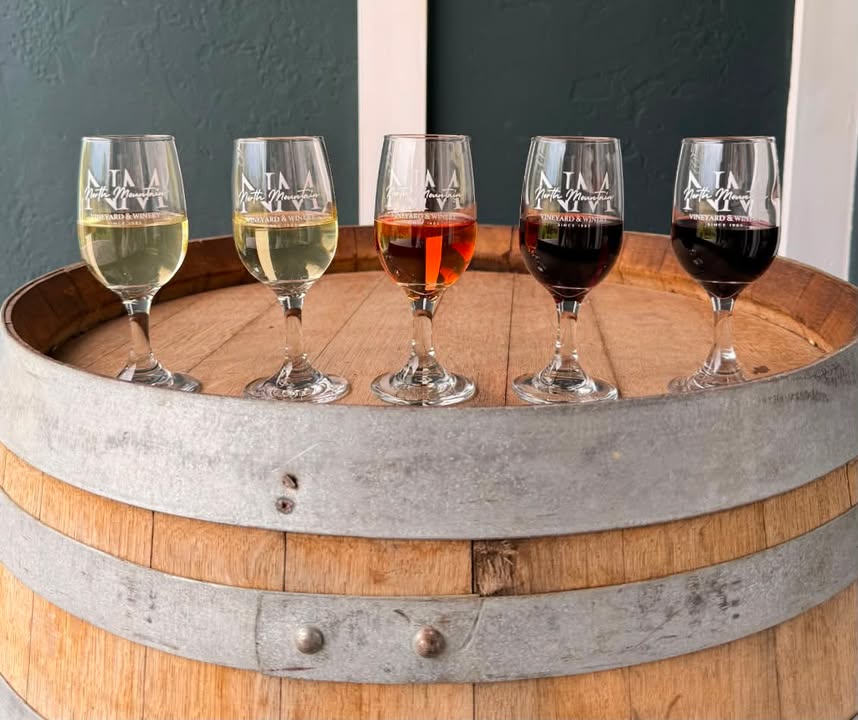 Thirsty Thursday is here! Grab your friends and treat yourself to a wine flight at North Mountain Vineyard & Winery! Standard Red or White Wine Flights -Just $10 today! Mix & Match Wine Flights -Just $15 today! It’s the perfect chance to discover a new favorite, revisit an old one, and enjoy a relaxing day at the vineyard. Tag your favorite wine buddy and we’ll see you at the tasting bar! 🍷 #NorthMountainVineyard #ThirstyThursday #WineFlights #VirginiaWine #ShenandoahCounty #ShenandoahValley #VisitVirginia #VirginiaWineCountry #DrinkLocal #WineryLife #WineLover #ExploreVirginia #ThingsToDoInVirginia #SupportLocalVA #WeekendStartsHere *You must be 21 and over to consume alcohol*