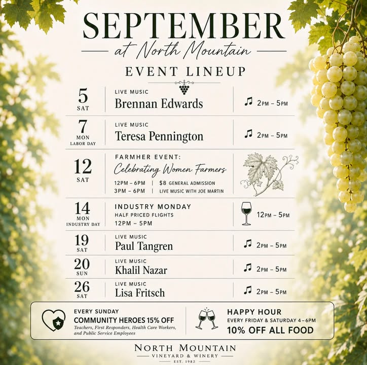 September is looking GOOD at North Mountain!