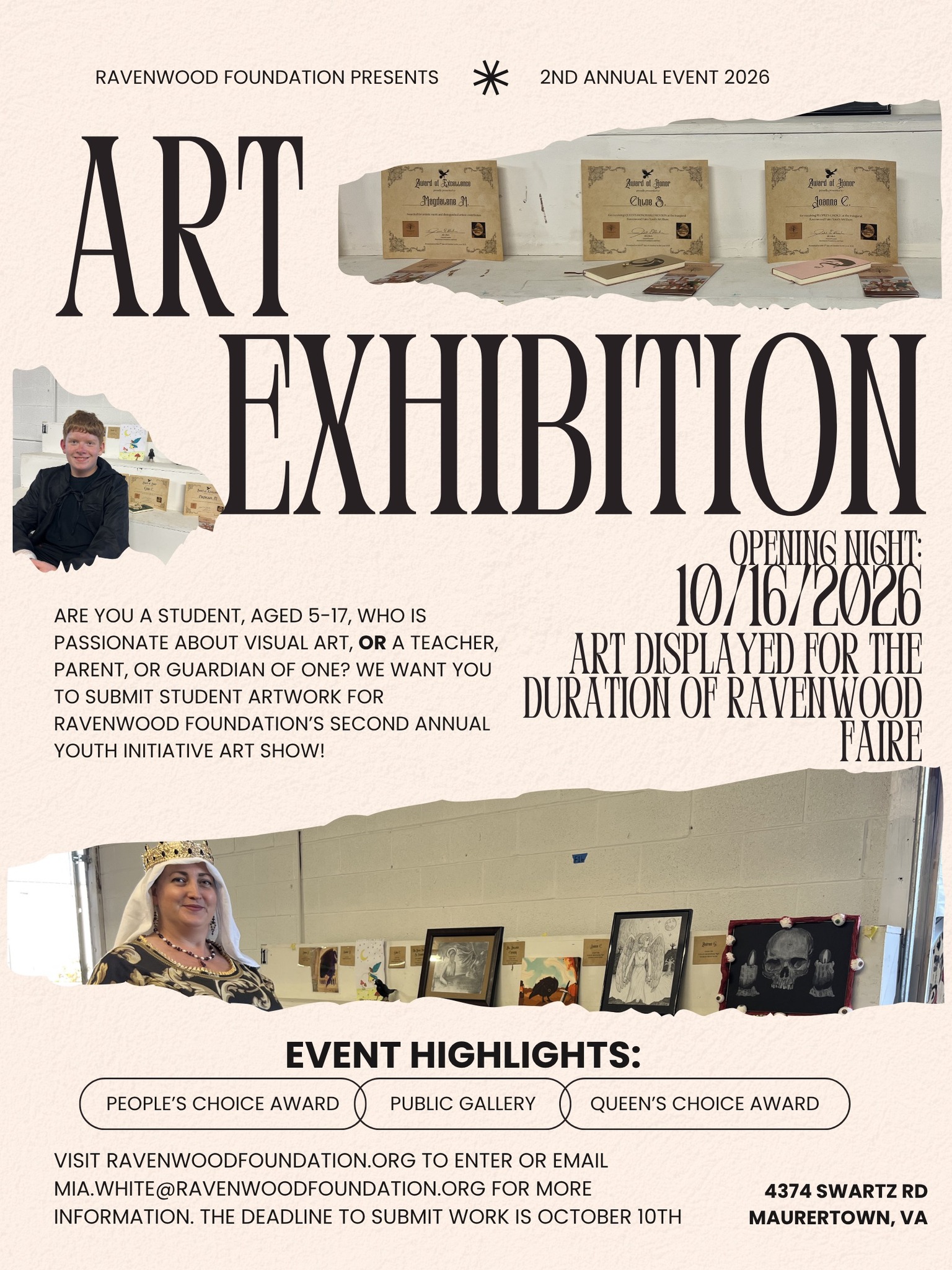 🎨 Ravenwood Foundation’s 2nd Annual Youth Art Exhibition