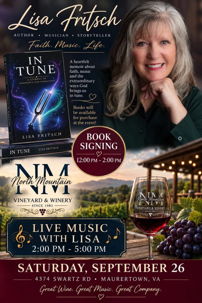 🍷 Live Music + Book Signing with Lisa Fritsch 🎶📖