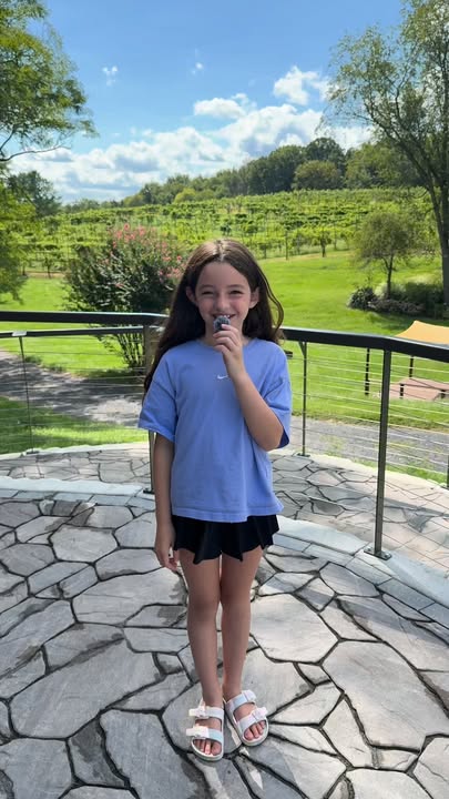 POV: you let the 8 year old take over the winery’s marketing department 🎤🍇😂